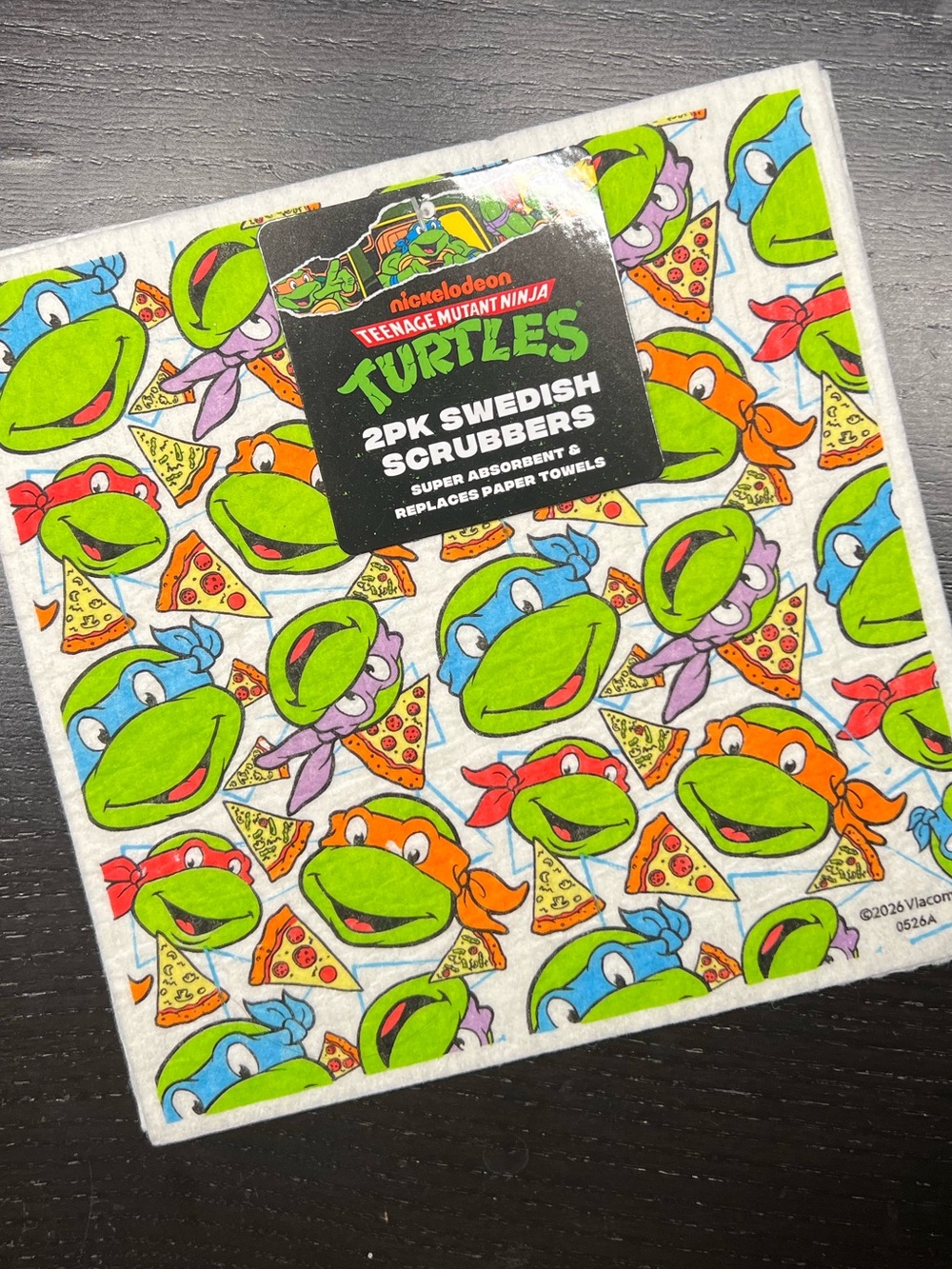 B💲5 🆕 Nickelodeon Teenage Mutant Ninja Turtles Re-useable Wash Cloths | 7698
